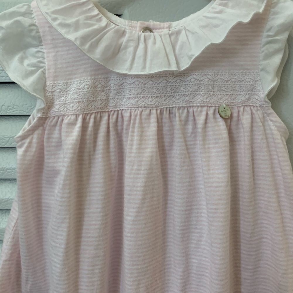 Purete du Bebe baby romper & socks. Size 6 M - Picture 2 of 12